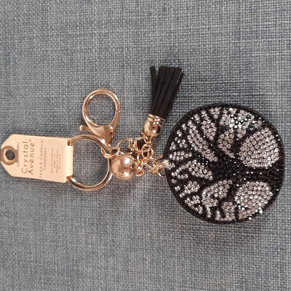 Tree of Life Crystal Rhinestone Keychain Purse Charm Backpack Clip Gift Family - Picture 1 of 4
